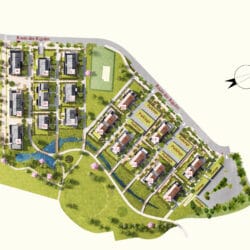 Eco-Quartier Les Rigoles à Argonay : plan masse