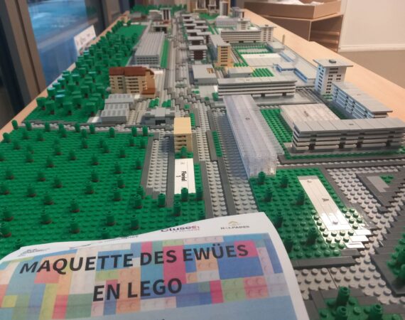 Maquette du quartier Les Ewües à Cluses